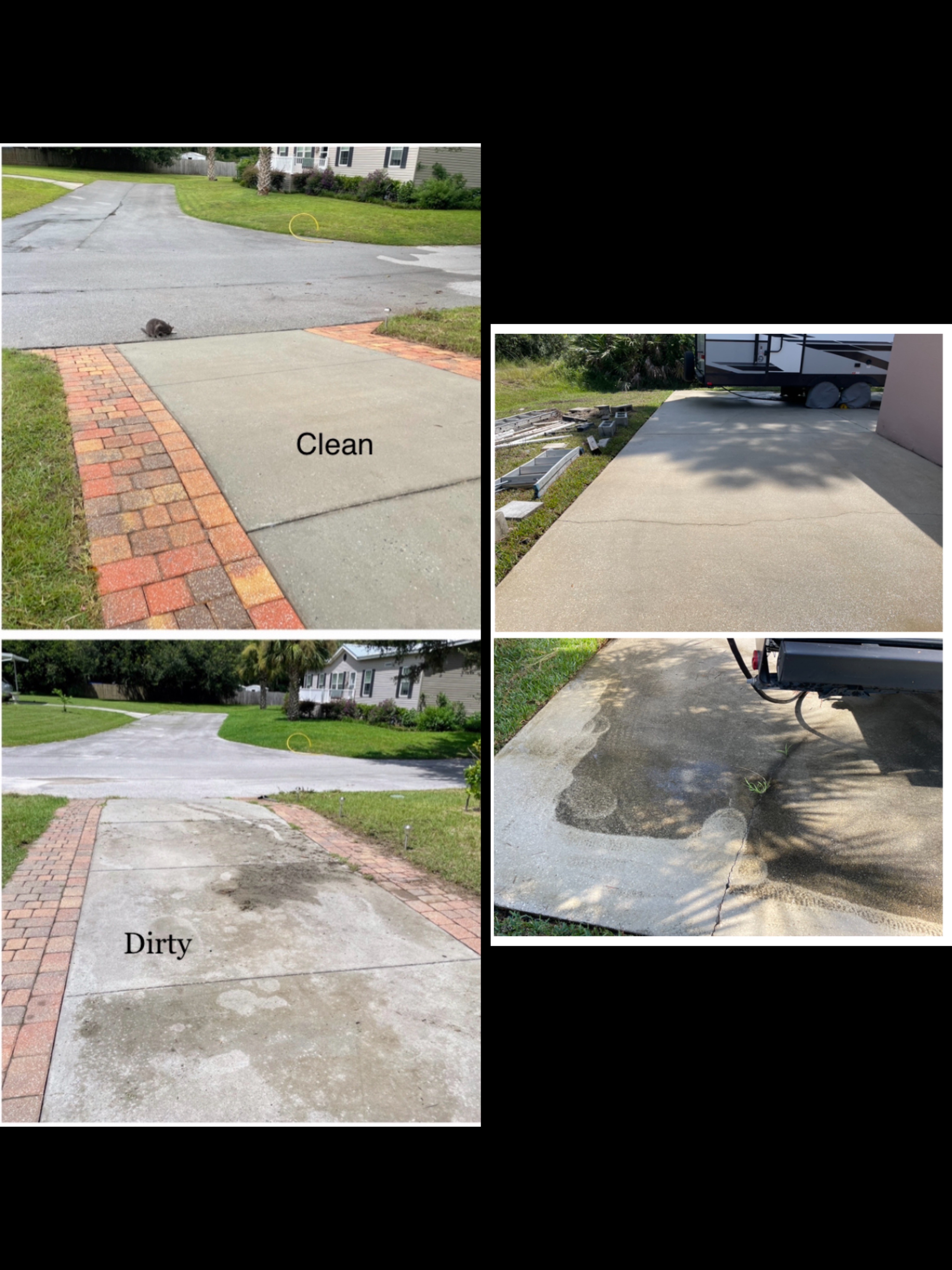 Professional Driveway and sidewalk cleaning 